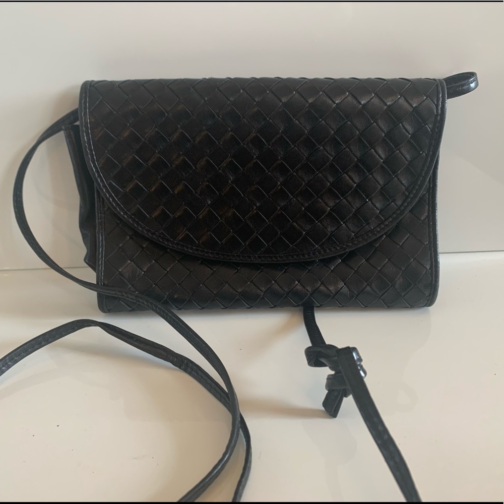 Bottega Veneta leather woven crossbody bag
